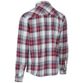 Raspberry Check - Back - Trespass Mens Wrothamton Shirt