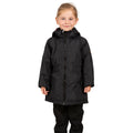 Black - Side - Trespass Girls Bertha Waterproof Jacket