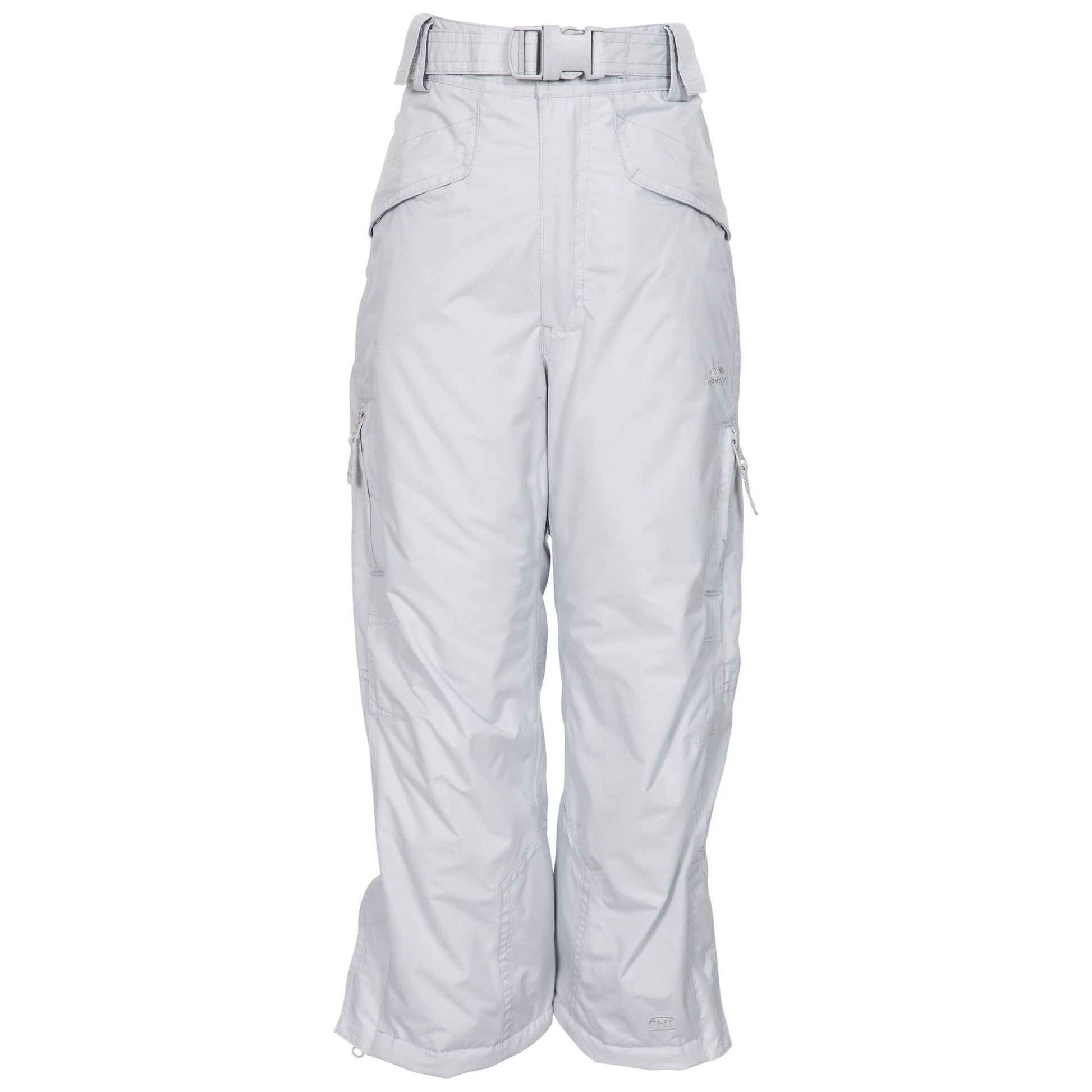 Pale Grey - Front - Trespass Childrens-Kids Marvelous Insulated Ski Trousers