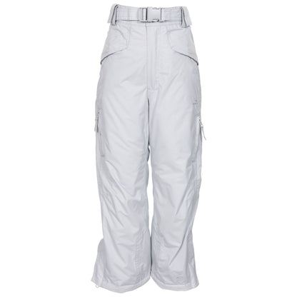 Pale Grey - Front - Trespass Childrens-Kids Marvelous Insulated Ski Trousers