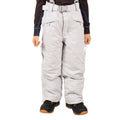 Pale Grey - Side - Trespass Childrens-Kids Marvelous Insulated Ski Trousers