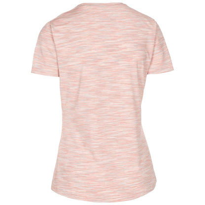 Pale Blush - Back - Trespass Womens-Ladies Elkie Stripe DLX Top