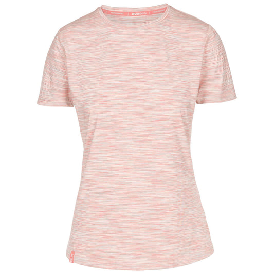 Pale Blush - Front - Trespass Womens-Ladies Elkie Stripe DLX Top