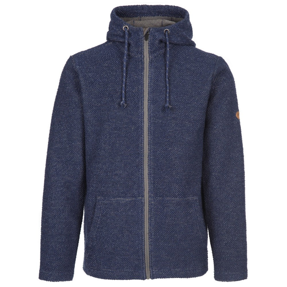 Navy Marl - Front - Trespass Mens Scawton Zipped Hoodie