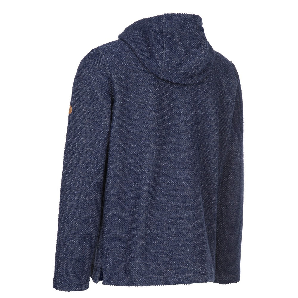Navy Marl - Back - Trespass Mens Scawton Zipped Hoodie