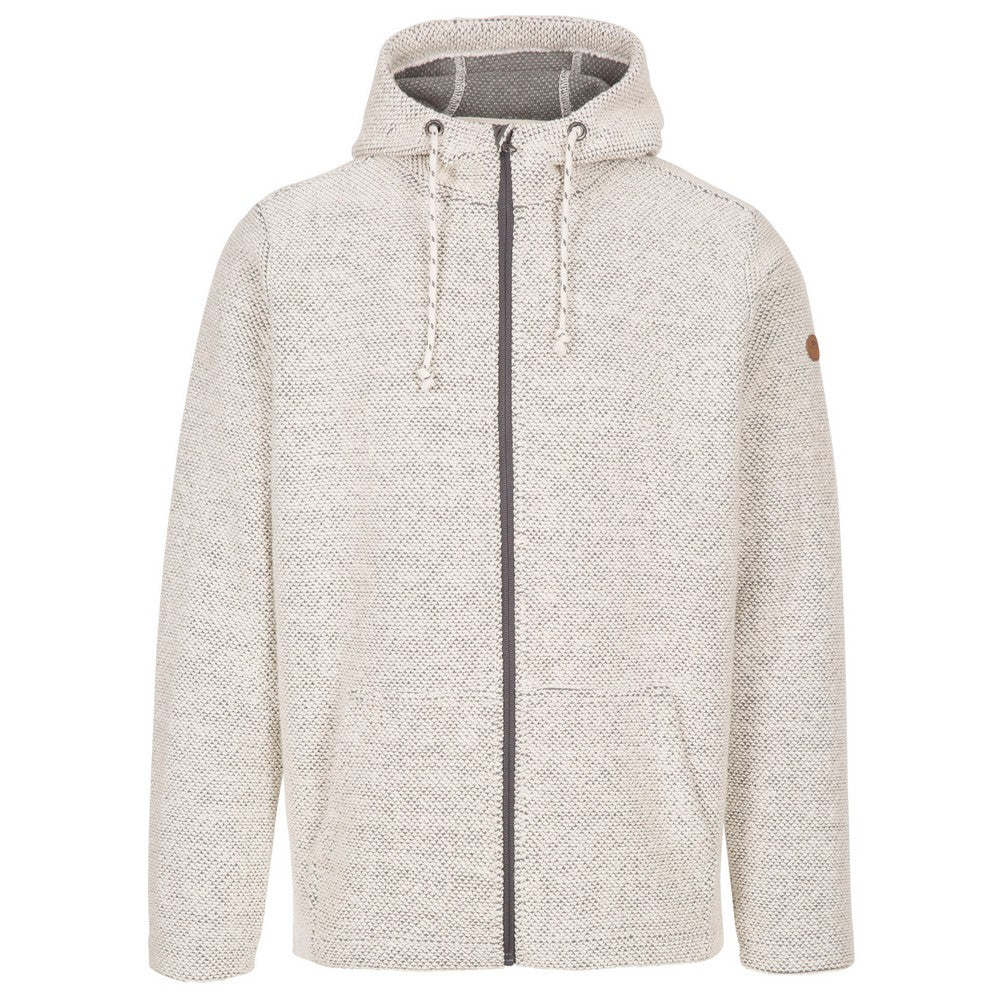 Off White Marl - Front - Trespass Mens Scawton Zipped Hoodie