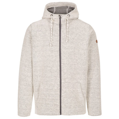 Off White Marl - Front - Trespass Mens Scawton Zipped Hoodie