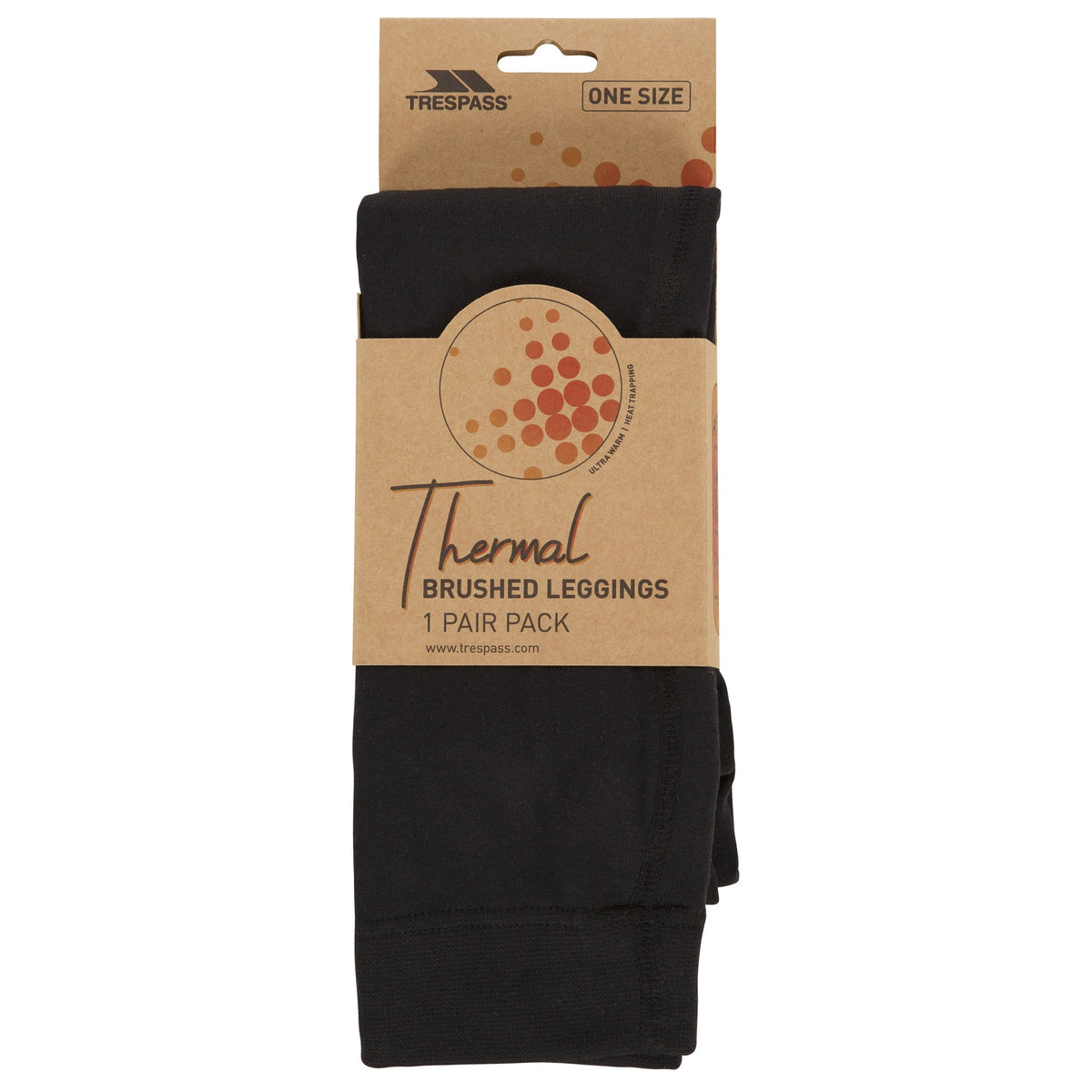 Black - Side - Trespass Womens-Ladies Tooties Leggings