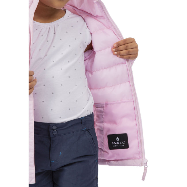 Pale Pink - Side - Trespass Childrens-Kids Naive Raincoat