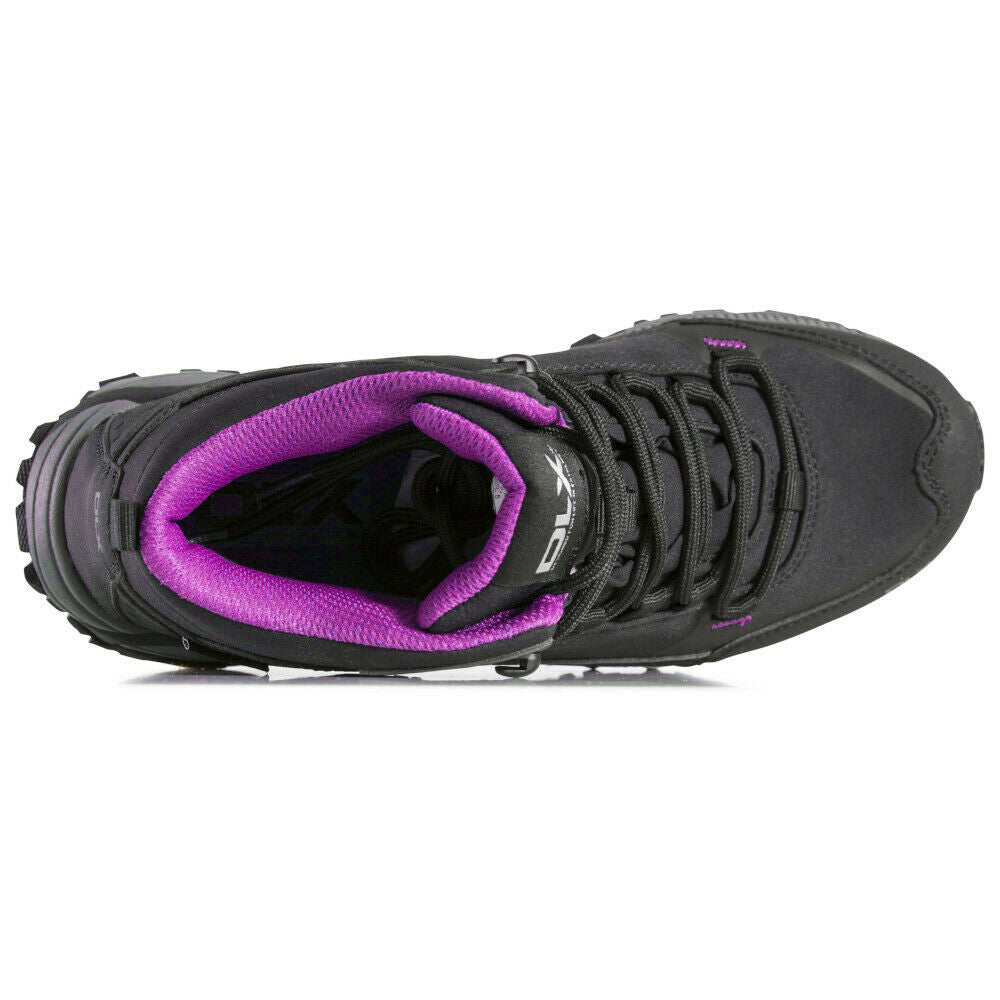 Black - Pack Shot - Trespass Womens-Ladies Riona DLX Walking Boots