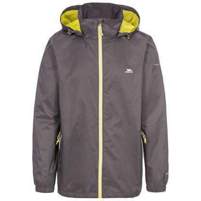 Carbon - Front - Trespass Mens Briar Waterproof Jacket