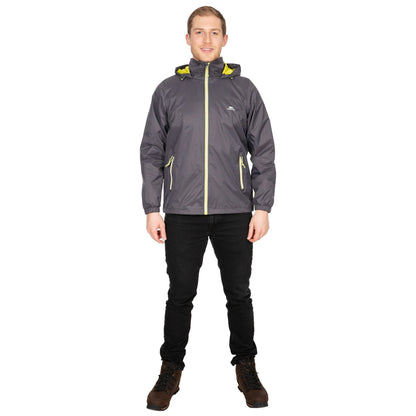 Carbon - Back - Trespass Mens Briar Waterproof Jacket