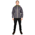 Carbon - Back - Trespass Mens Briar Waterproof Jacket