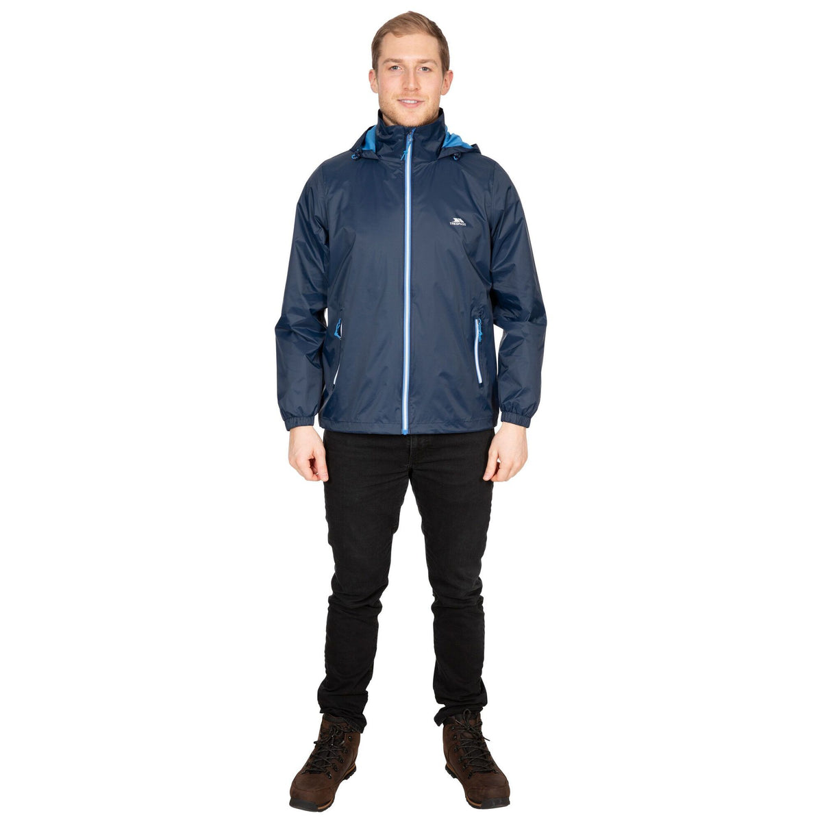 Navy - Back - Trespass Mens Briar Waterproof Jacket