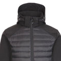 Black - Side - Trespass Mens Lenek Soft Shell Jacket