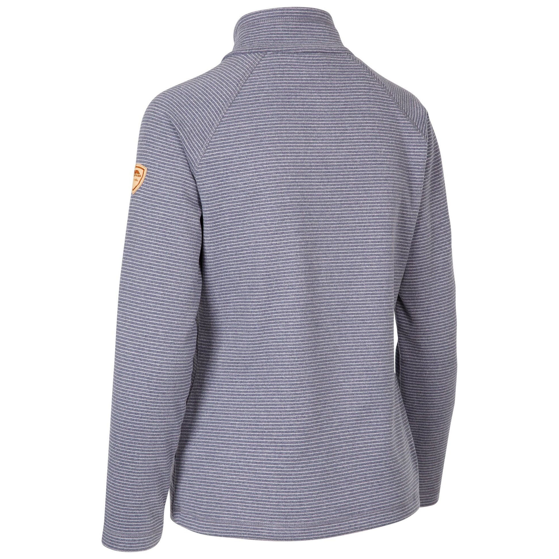 Denim Blue Marl - Back - Trespass Womens-Ladies Olga Leather Fleece Top