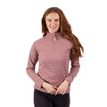 Rose Blush Marl - Side - Trespass Womens-Ladies Olga Leather Fleece Top