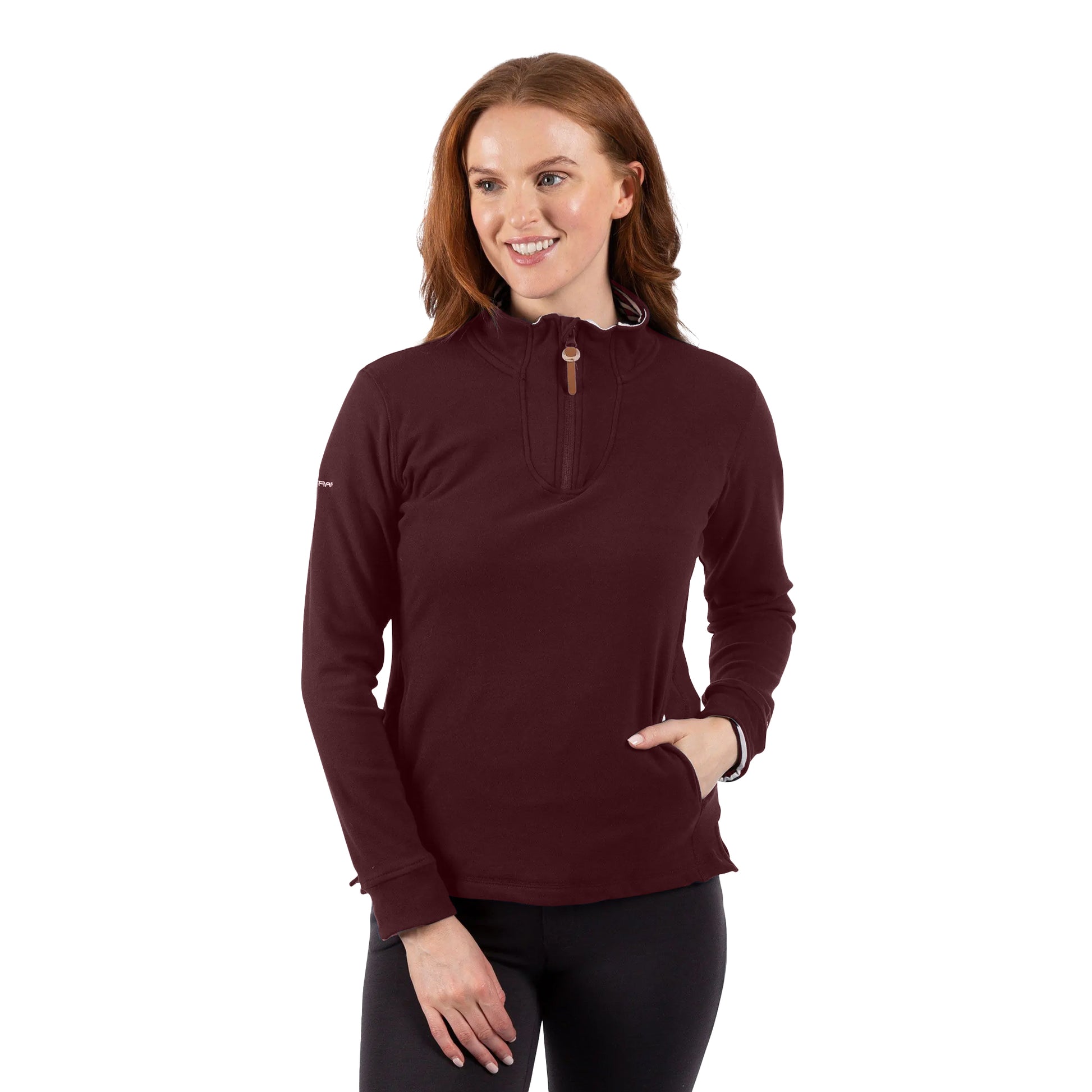 Mulberry - Side - Trespass Womens-Ladies Big Heart Fleece
