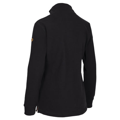 Black - Back - Trespass Womens-Ladies Big Heart Fleece