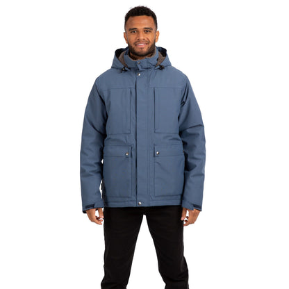 Smokey Blue - Side - Trespass Mens Rolando Waterproof Jacket