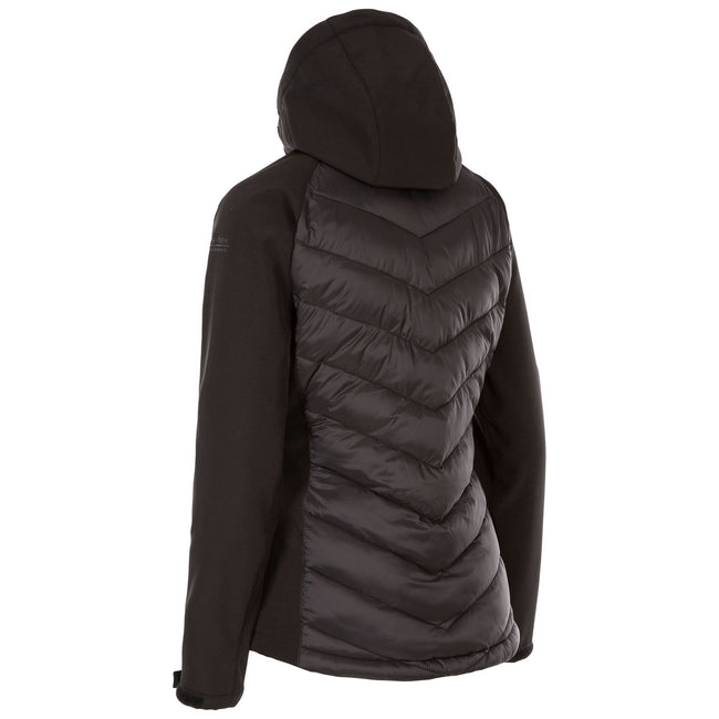 Black - Back - Trespass Womens-Ladies Elvira Soft Shell Jacket
