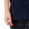 Navy - Close up - Trespass Boys Outline Polo Shirt