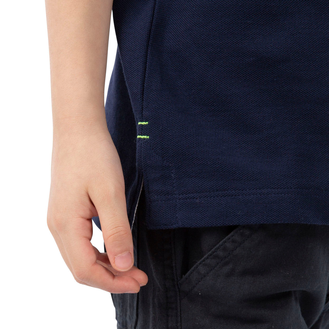 Cobalt - Close up - Trespass Boys Outline Polo Shirt