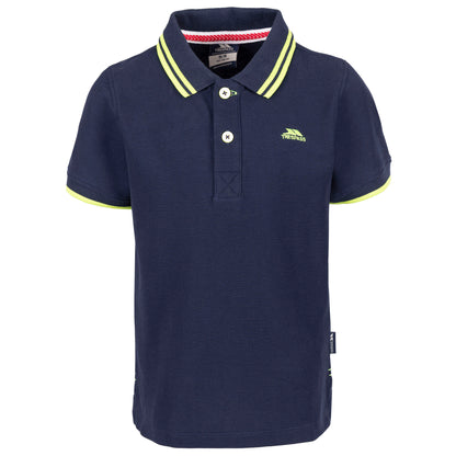 Cobalt - Front - Trespass Boys Outline Polo Shirt