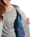Grey Marl - Close up - Trespass Womens-Ladies Remote Jacket