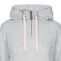Pale Grey - Side - Trespass Womens-Ladies Maren Marl Hoodie
