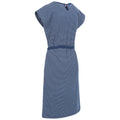 Navy - Pack Shot - Trespass Womens-Ladies Lidia Spotted Round Neck Casual Dress