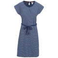 Navy - Front - Trespass Womens-Ladies Lidia Spotted Round Neck Casual Dress