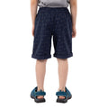 Navy-Grey - Close up - Trespass Boys Publish Casual Shorts