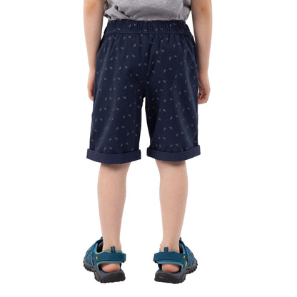 Navy-Grey - Close up - Trespass Boys Publish Casual Shorts