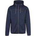 Navy - Front - Trespass Mens Odeno B Marl Fleece Jacket