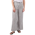 Navy - Side - Trespass Womens-Ladies Kenya Striped Wide Leg Trousers