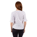 White - Side - Trespass Womens-Ladies Hokku Dotted T-Shirt