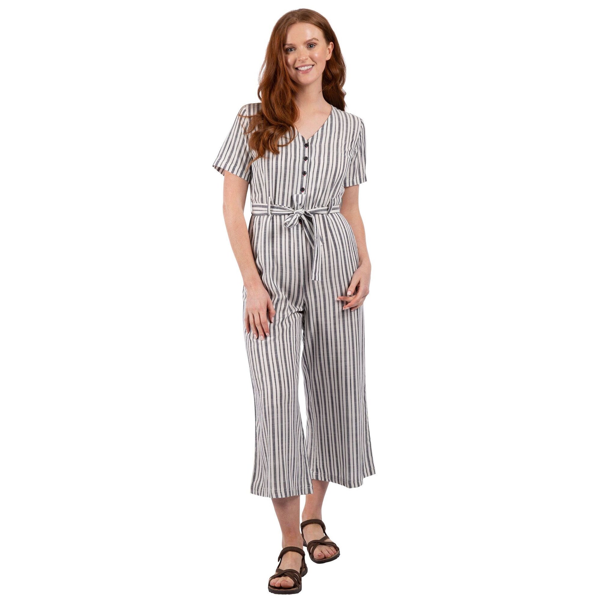 Navy - Lifestyle - Trespass Womens-Ladies Ariya Jumpsuit