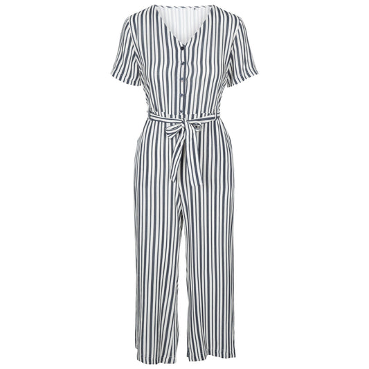 Navy - Front - Trespass Womens-Ladies Ariya Jumpsuit