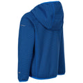 Blue - Back - Trespass Childrens-Kids Shove Melange Fleece Jacket