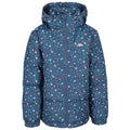 Navy - Front - Trespass Girls Combine Padded Jacket