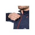 Navy Marl - Pack Shot - Trespass Mens Harold Half Zip Fleece Top