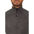 Black Marl - Lifestyle - Trespass Mens Harold Half Zip Fleece Top