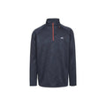 Navy Marl - Front - Trespass Mens Harold Half Zip Fleece Top