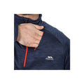 Navy Marl - Side - Trespass Mens Harold Half Zip Fleece Top