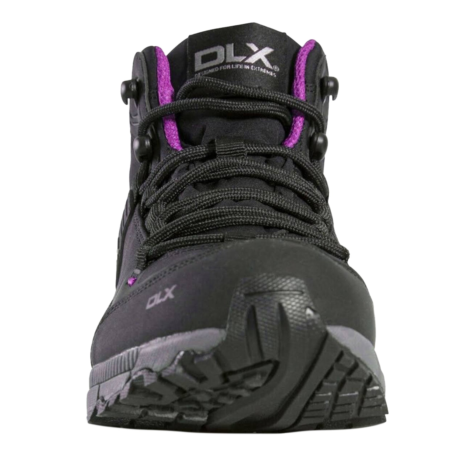 Black - Side - Trespass Womens-Ladies Roisin DLX Walking Trainers