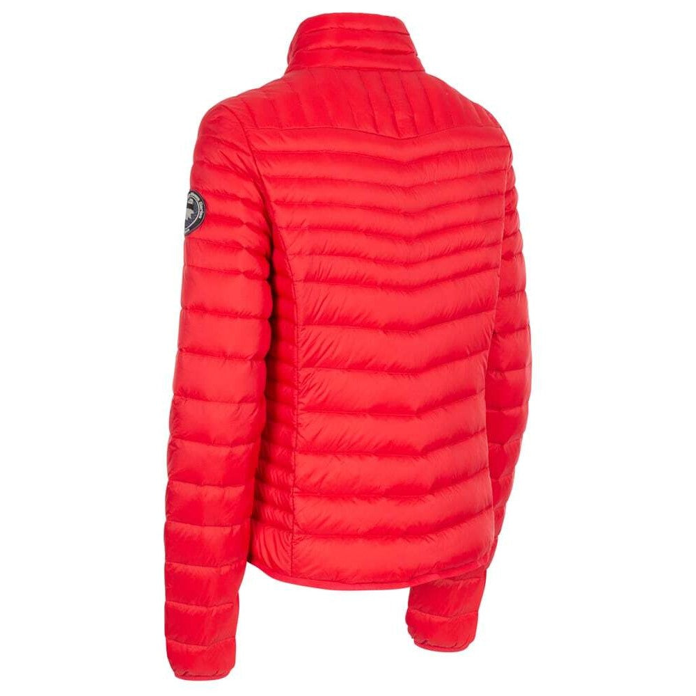 Red - Back - Trespass Womens-Ladies Nicolina Lightweight Down Jacket