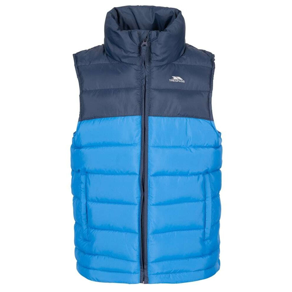 Navy - Front - Trespass Childrens-Kids Oskar Gilet