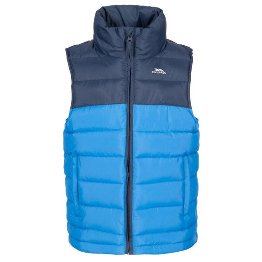 Navy - Front - Trespass Childrens-Kids Oskar Gilet