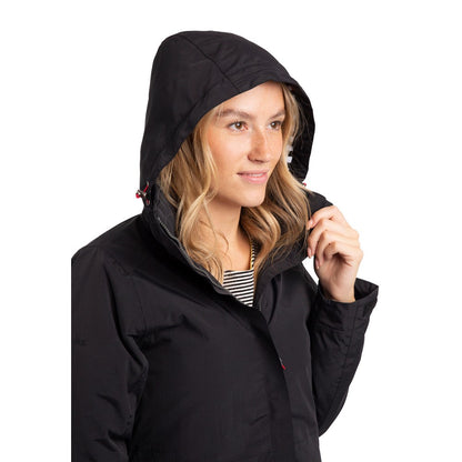 Black - Side - Trespass Womens-Ladies Frosty TP75 Padded Waterproof Jacket